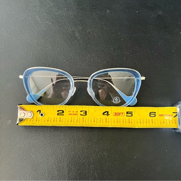 ML 5048 084 Moncler Light Blue/ Silver Eyeglasses - Picture 7 of 10